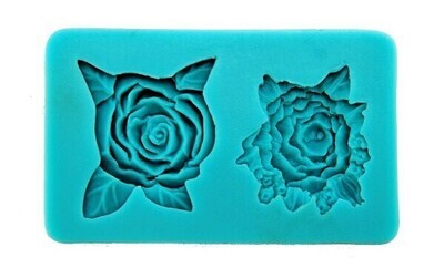 Graziano Stampo Silicone 2 Rose Dimensioni 3,5 a 4 cm 8,5 x 5,5 cm