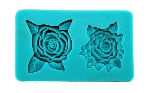 Graziano Stampo Silicone 2 Rose Dimensioni 3,5 a 4 cm 8,5 x 5,5 cm