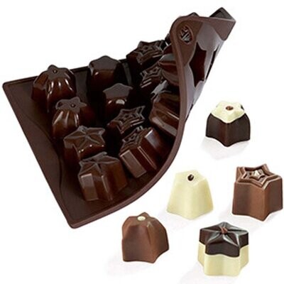 Pavoni Chocoice Stars Dimensioni 10 mm 14 impronte