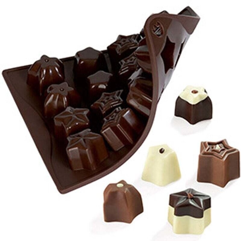 Pavoni Chocoice Stars Dimensioni 10 mm 14 impronte