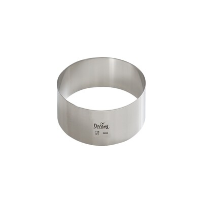 Decora Coppapasta Rotondo in Acciaio Inox Diametro Ø 5 cm h 4,5 Sagoma Cerchio
