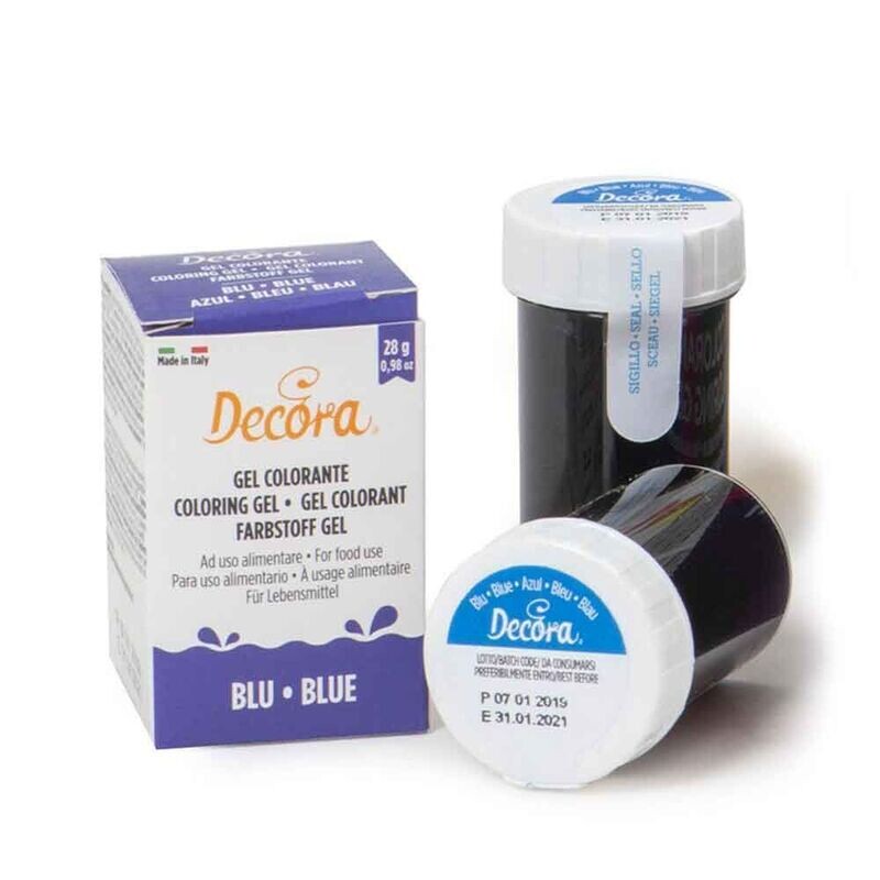 Decora Colorante in Gel per Alimenti Colore Blu da 28
