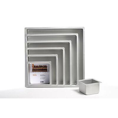 Decora Teglia Professionale Anodizzata Quadrata  20 x 20 x h 7,5 cm