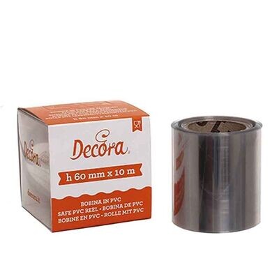 Decora Bobina P.V.C per Alimenti Trasparente da 10 metri x 60 mm