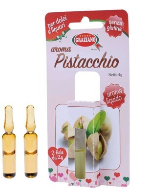 Graziano Aroma Liquido Gusto Pistacchio 2 Fiale 2 Gr