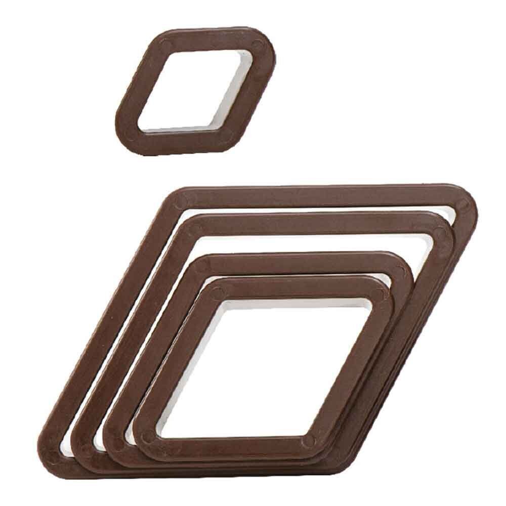 Decora Set 5 Cutters Tagliapasta Formine in Plastica Forma Mostacciolo