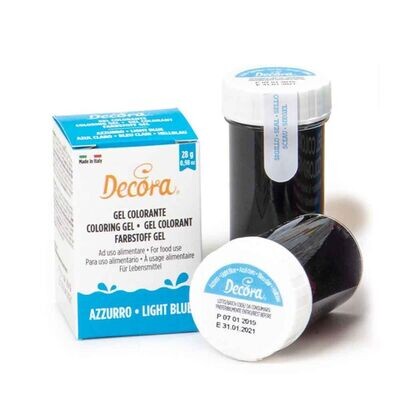 Decora Colorante in Gel per Alimenti Colore Azzurro da 28 g