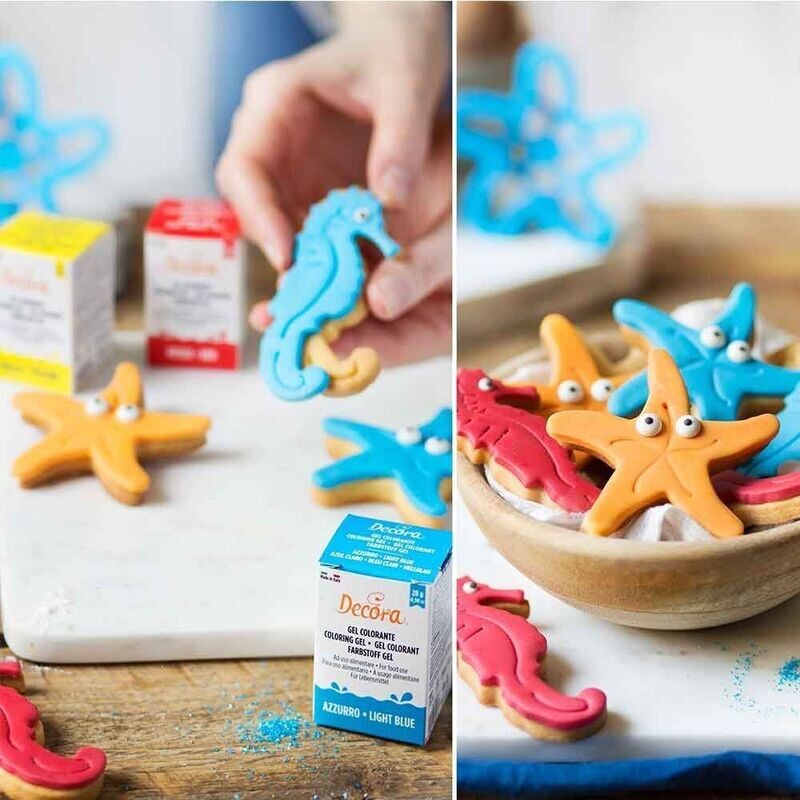 Decora Colorante in Gel per Alimenti Colore Azzurro da 28 g