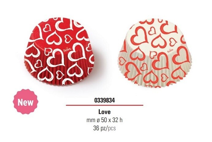 Decora Pirottini Cuori 36 pezzi
