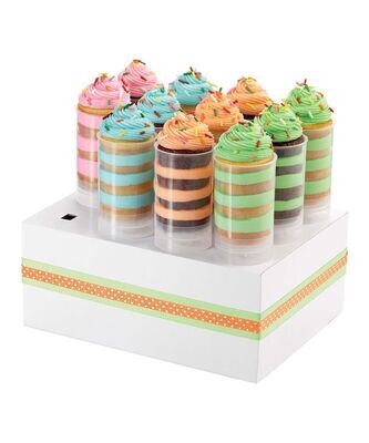 Wilton Confezione 12 Treat Pops con Stand in Plastica Trasparente