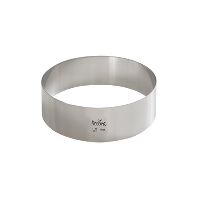 Decora Coppapasta Rotondo in Acciaio Inox Diametro Ø 18 cm h 4,5 Sagoma Cerchio