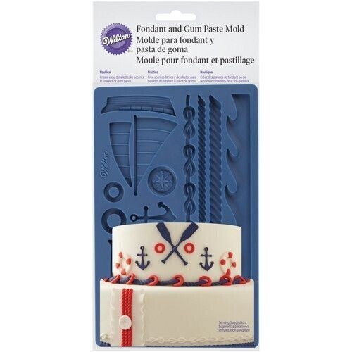 Wilton Stampo in Silicone per Fondant e Pasta di Gomma Nautico