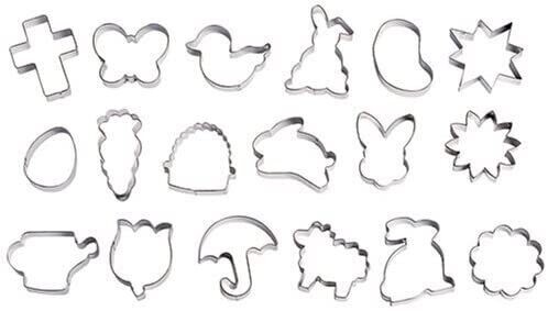 Wilton Set 18 pz Tagliapasta Tagliabiscotti Metal Cookie Cutter Tub Pasqua