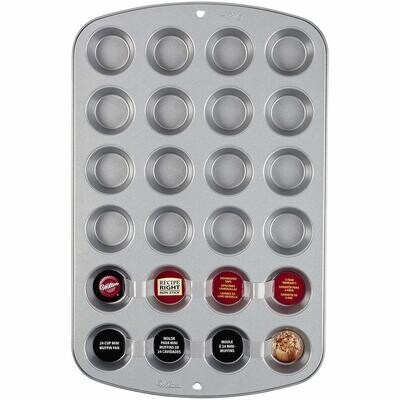 Decora Piastra Muffin Antiaderente con 24 Cavità