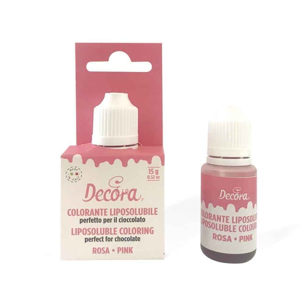 Decora Colorante Liquido Liposolubile Rosa per Alimenti 15 g