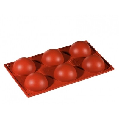 Pavoni Stampo in Silicone Semisfera Monoporzione 6 impronte