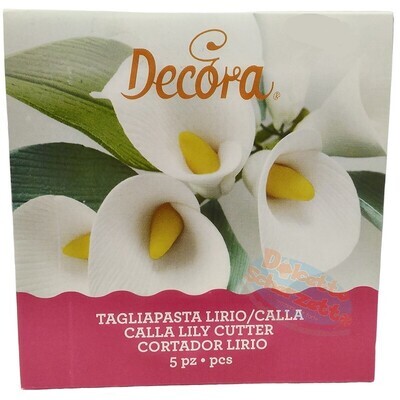 Decora Tagliapasta Kit Lirio-Calla in Plastica 5 Pz