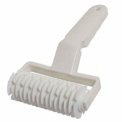 Decora Rullo per Losanghe Tagliapasta in Plastica Bianca 11 cm