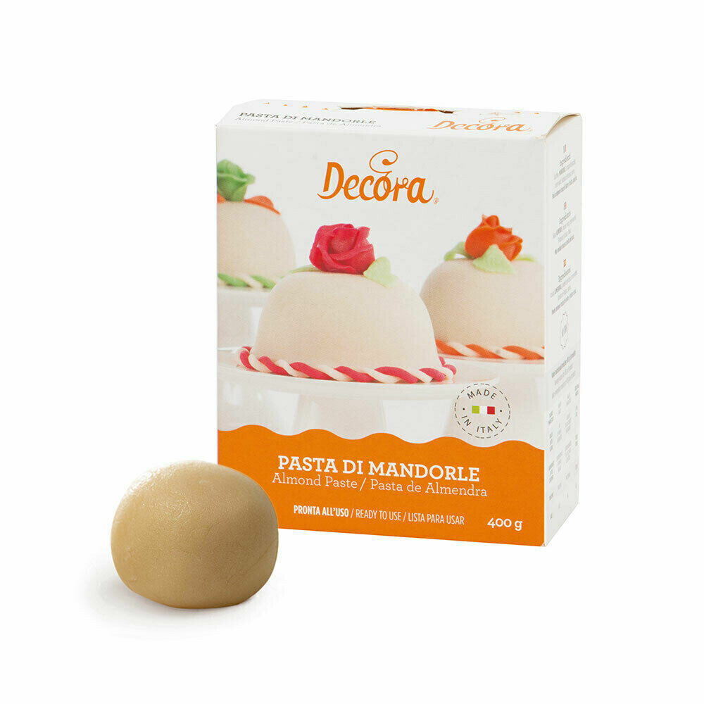 Decora Pasta Di Mandorle 400 g per Decorazioni e Pasticcini Pronta all&#39;uso