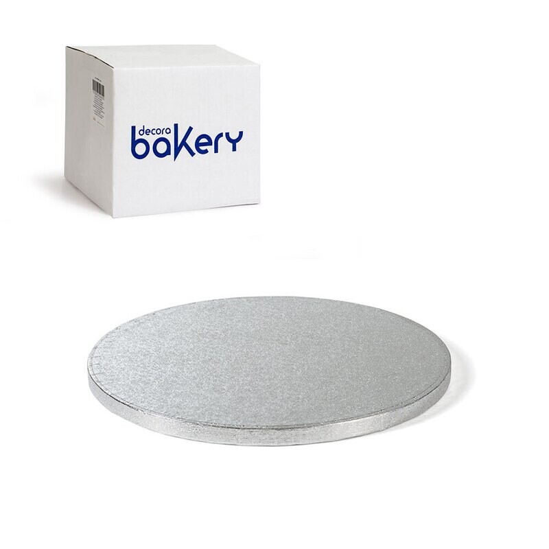 Decora Sottotorta Rigido Rotondo Argento linea Bakery Diametro cm 40 x 1,2 h