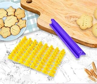 Graziano Set Formine Mini Lettere e Numeri per Incisione Biscotti e Pasta da Zucchero