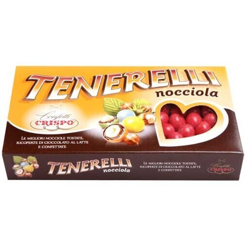 Crispo Confetti Tenerelli alla Nocciola Confetto Rosso Senza Glutine (Gluten Free) 1 kg