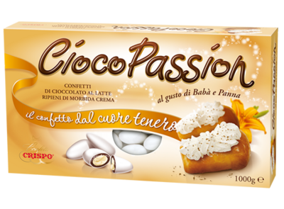 Crispo Confetti Ciocopassion Babà e Panna Senza Glutine (Gluten Free) 1 kg