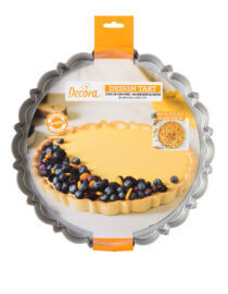 Decora Stampo Crostata Fondo Mobile Antiaderente Diametro ø 30 x  h 3 cm Design Tart