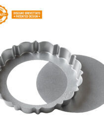 Decora Stampo Crostata Fondo Mobile Antiaderente Diametro ø 30 x  h 3 cm Design Tart