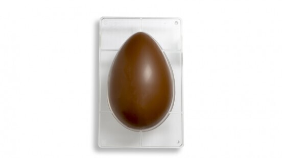 Decora Stampo per Uova di Cioccolato da 500 g in Policarbonato 1 Cavità