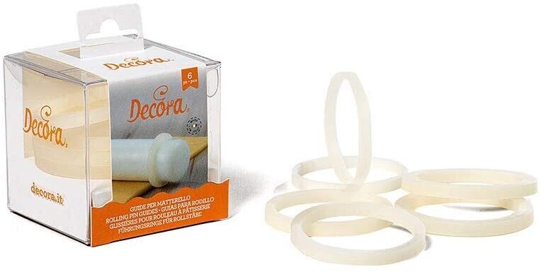 6 Guide per Mattarello Grande in Gomma Antiscivolo Ø 4,5 cm