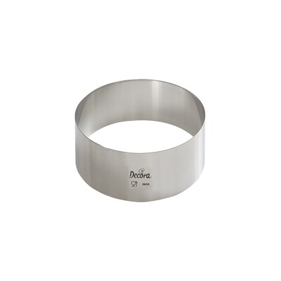 Decora Coppapasta Rotondo in Acciaio Inox Diametro Ø 8 cm h 4,5 Sagoma Cerchio
