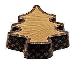 Decora Stampo per Panettone Basso a Forma  di Albero di Natale in Carta Forno da 1 kg