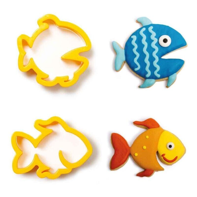 Decora Set 2 Tagliapasta in Plastica a Tema pesciolini