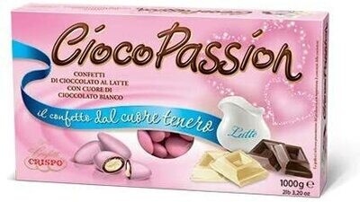 Crispo Confetti Ciocopassion Rosa al Cioccolato Bianco Senza Glutine (Gluten Free) 1 kg