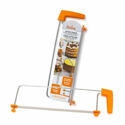 Decora Seghetto Dividi Torta Regolabile con Lama in Acciaio Inox 44,5 x h 14,5 x 2 cm