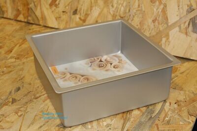 Decora Teglia Professionale Anodizzata Quadrata  10 x 10 x h 7,5 cm