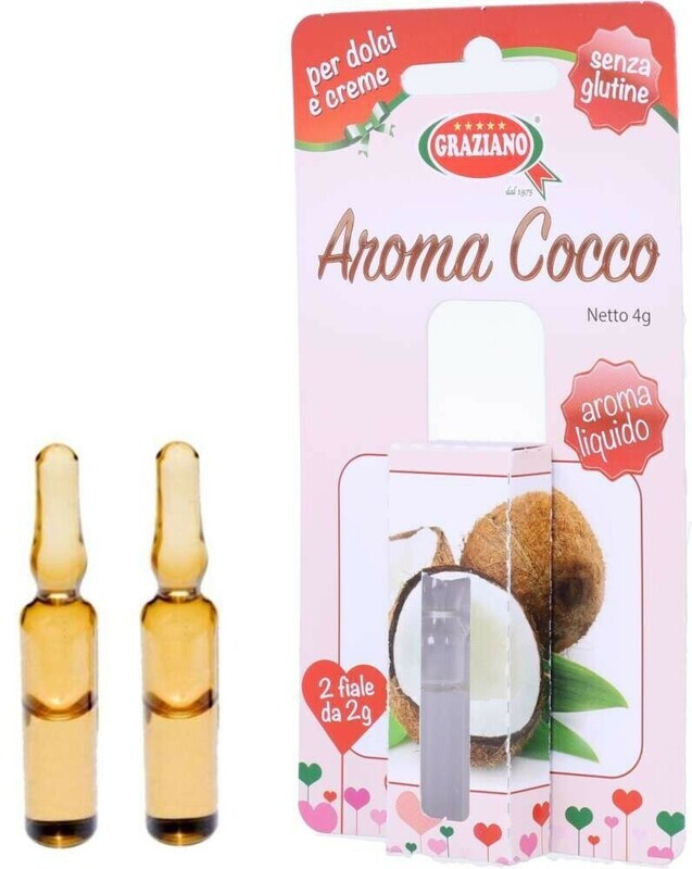 Graziano Aroma Liquido Gusto Cocco 2 Fiale 2 Gr