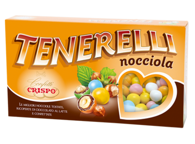 Crispo Confetti Tenerelli alla Nocciola Colori Assortiti Senza Glutine (Gluten Free) 1 kg