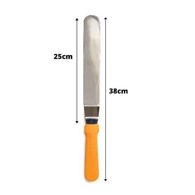 Decora Spatola Angolare con Lama in Acciaio Inox di Lunghezza 25 cm
