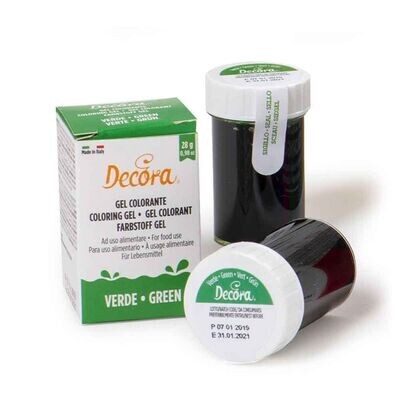 Decora Colorante in Gel per Alimenti Colore Verde da 28 g