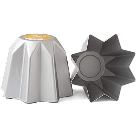Decora Stampo per Pandoro da 1000 g in Alluminio Diametro ø 23,5 x h 17 cm