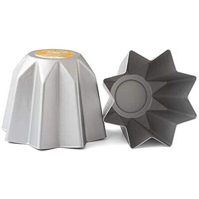 Decora Stampo per Pandoro da 1000 g in Alluminio Diametro ø 23,5 x h 17 cm