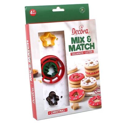 Decora Tagliapasta Occhio di Bue Natale Set 4 pz.