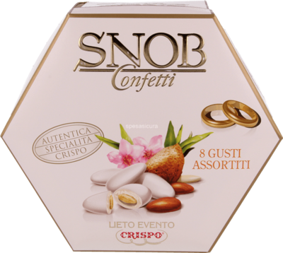 Crispo Confetti Lieto Evento 6 Gusti Assortiti Colore Bianco Senza Glutine (Gluten Free) 500 Gr