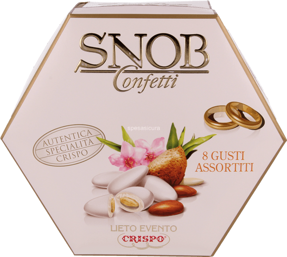 Crispo Confetti Lieto Evento 6 Gusti Assortiti Colore Bianco Senza Glutine (Gluten Free) 500 Gr