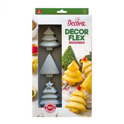 Decora Stampo Antiaderente in Silicone per 6 Alberi di Natale