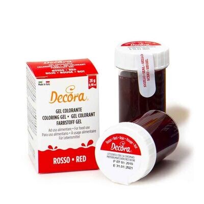 Decora Colorante in Gel per Alimenti Colore Rosso da 28 g