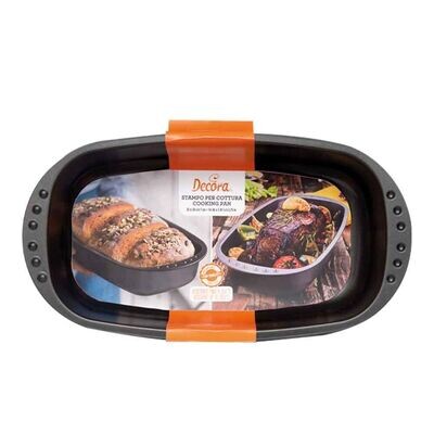 Decora Stampo per Pane Ovale Antiaderente 37 x 20 x h 7 cm