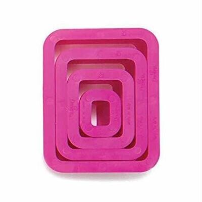 Decora Tagliapasta Rettangolo in Plastica Set 4 Pz